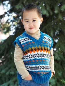 Child's V-Neck Fair Isle Vest