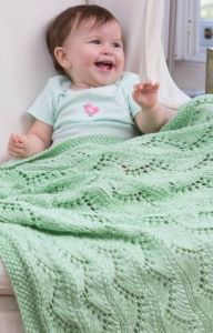 Lace Chevrons Baby Blanket