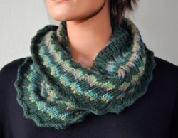 Estonian Rib Infinity Scarf