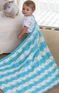 Baby Boy Chevron Blanket