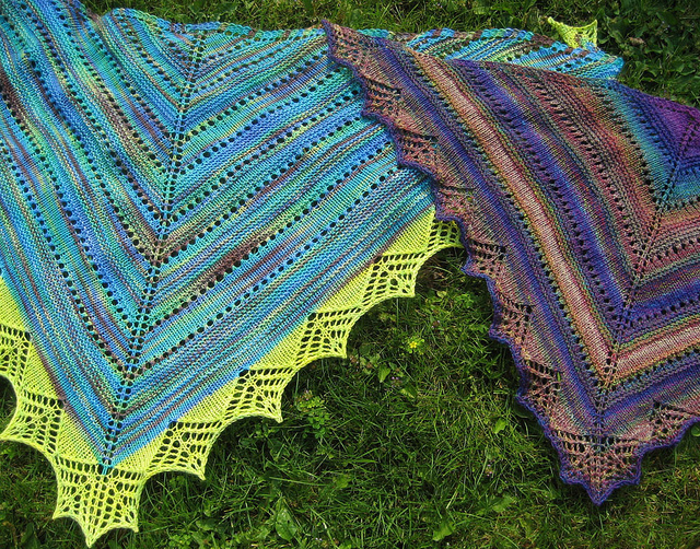 Knitting Patterns Galore Prism Shawl