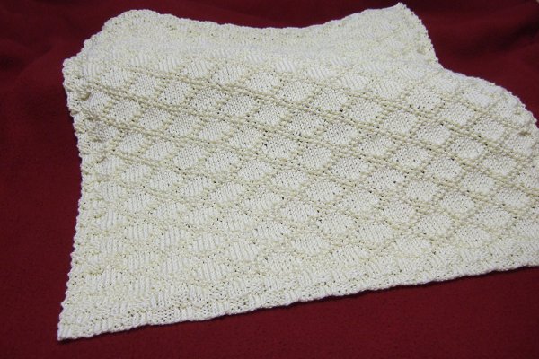 Knitting Patterns Galore King Charles Brocade Baby Blanket