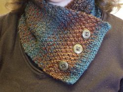 Double Moss Stitch Neck Warmer