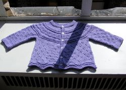 Modified Drops Eyelet Baby Cardigan