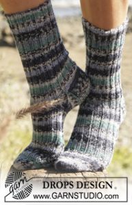 Socks Knitted in Rib