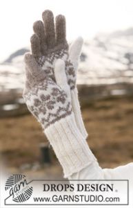 Gloves with Norwegian Pattern