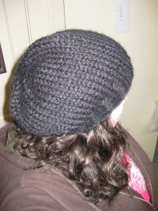 So Simple Chunky Knit Slightly Slouchy Hat