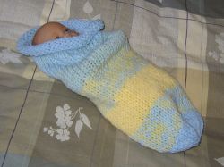 Baby Cuddle Sack Hand Knit