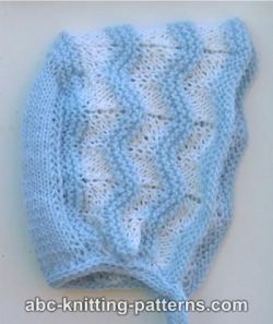 Baby Ripple Bonnet with Applied I-Cord