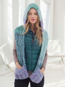 Hooded Scarf With Pockets