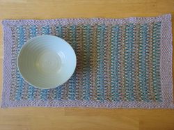 Long-Slip Striped Table Runner