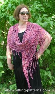 Two-Hour Shawl with Beaded Fringe