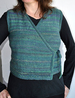Knitting Patterns Galore - Crossover Vest