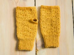 Fingerless Daisy Mittens 