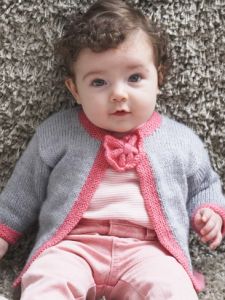 Pretty Bow Tie Baby Cardigan