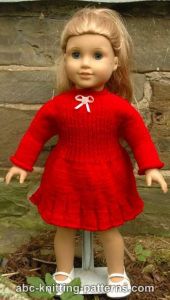 American Girl poupée petite robe rouge