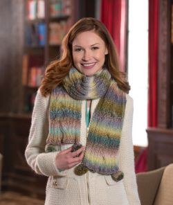 Reversible Cable Scarf