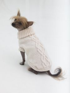 Knitting Patterns Galore - The Prep Dog Sweater