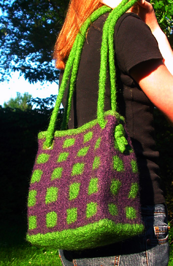 Mohave Slouchy Tote Bag Knitting Pattern, Knit Tote Pattern, Easy