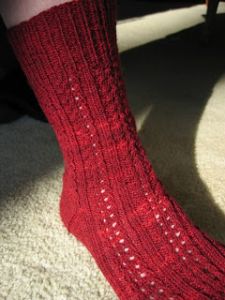 Lace-Rib Socks