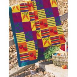 Veggies and Stripes Blanket