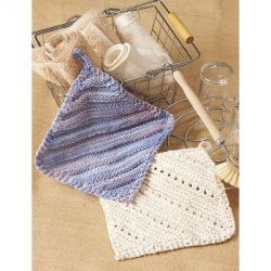 Simple Ridge & Eyelet Dishcloth