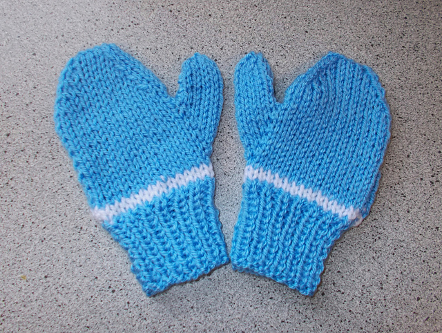 Knitting Patterns Galore Easy 2Needle Child's Mittens