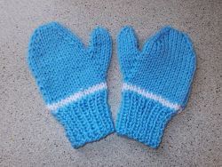 Easy 2-Needle Child's Mittens