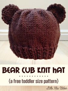Bear Cub Toddler Hat 
