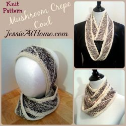 Mushroom Crepe Cowl