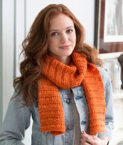 Beginner Garter Drop-Stitch Scarf