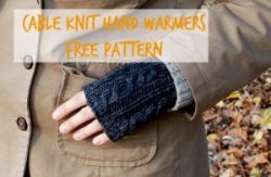 Cable Knit Hand Warmers