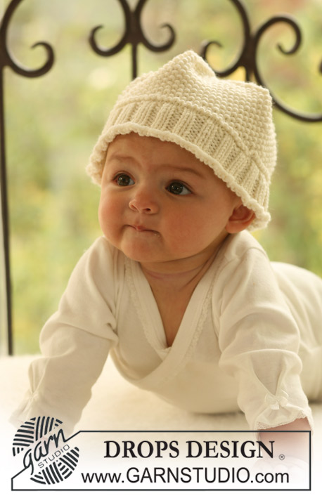 Knitting Patterns Galore - Baby Hat in Seed Stitch