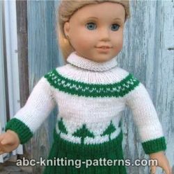 American Girl Doll Colorwork Sweater