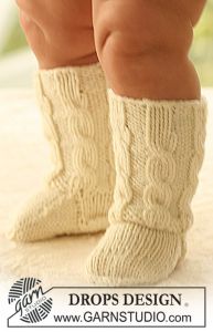 Baby Cabled Socks