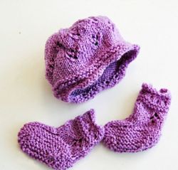 Cherub Hat and Booties Set