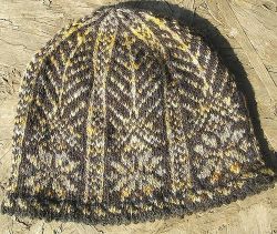 Picot Hem Stranded Snowflake Hat