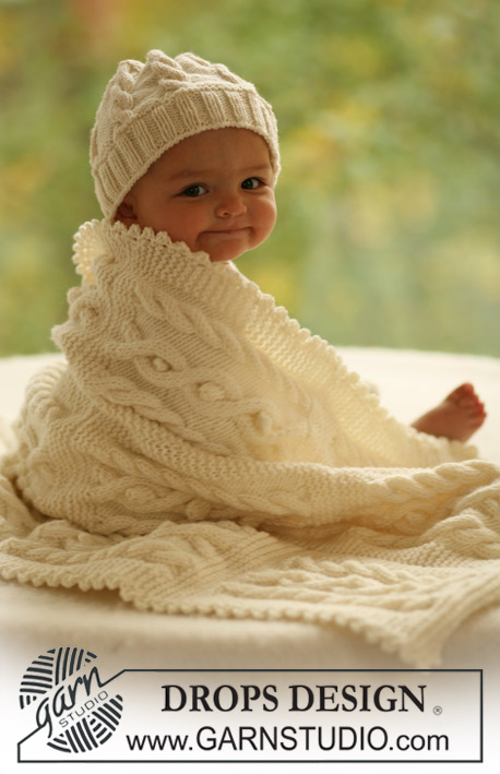 Knitting Patterns Galore - DROPS hat and blanket