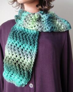 Knitting Patterns Galore - Lace Zig Zag Scarf