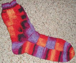 Mitered Square Socks 