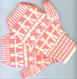 Paper Doll Mittens