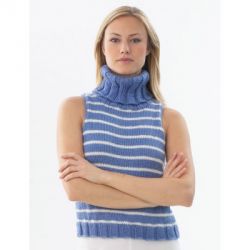 Stripe Sleeveless Pullover