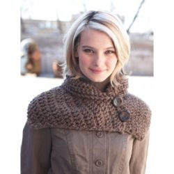 Buttoned Wrap Scarf