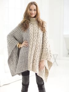 Chatsworth Cable Poncho