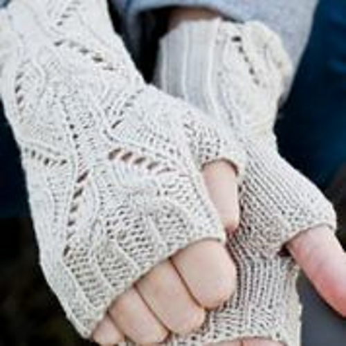 Knitting Patterns Galore Lace Fingerless Gloves