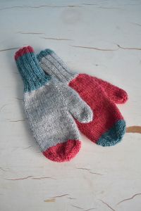 Color Block Mittens