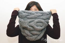 DIY Infinifty Cable Scarf