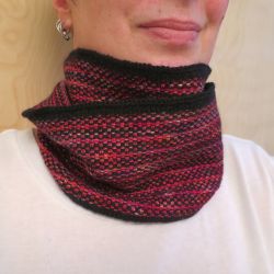 Striped Linen Stitch Cowl