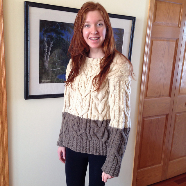 Knitting Patterns Galore - Cable Lover's Pullover