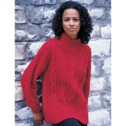Cabled Raglan Sweater